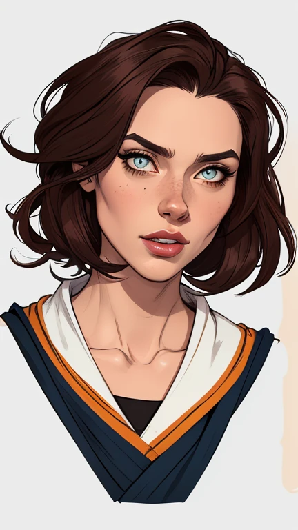 Personagem mulher ninja com marcas de guerras Imagem de desenho animado de uma mulher .cartoon style illustration, estilo de arte dos desenhos animados, estilo de arte dos desenhos animados, digital illustration style, design de personagens altamente detalhado, arte digital detalhada coragem, Forest fan art, Design de personagens de retrato, beautiful digital illustration, retrato de alta qualidade, Arte em quadrinhos, mulher jovem cabelo com transas lindas . Beautiful outlined eyes Medium large bust and wonderful sensual clothes. expression of sexual desire image from the waist to the head illustration