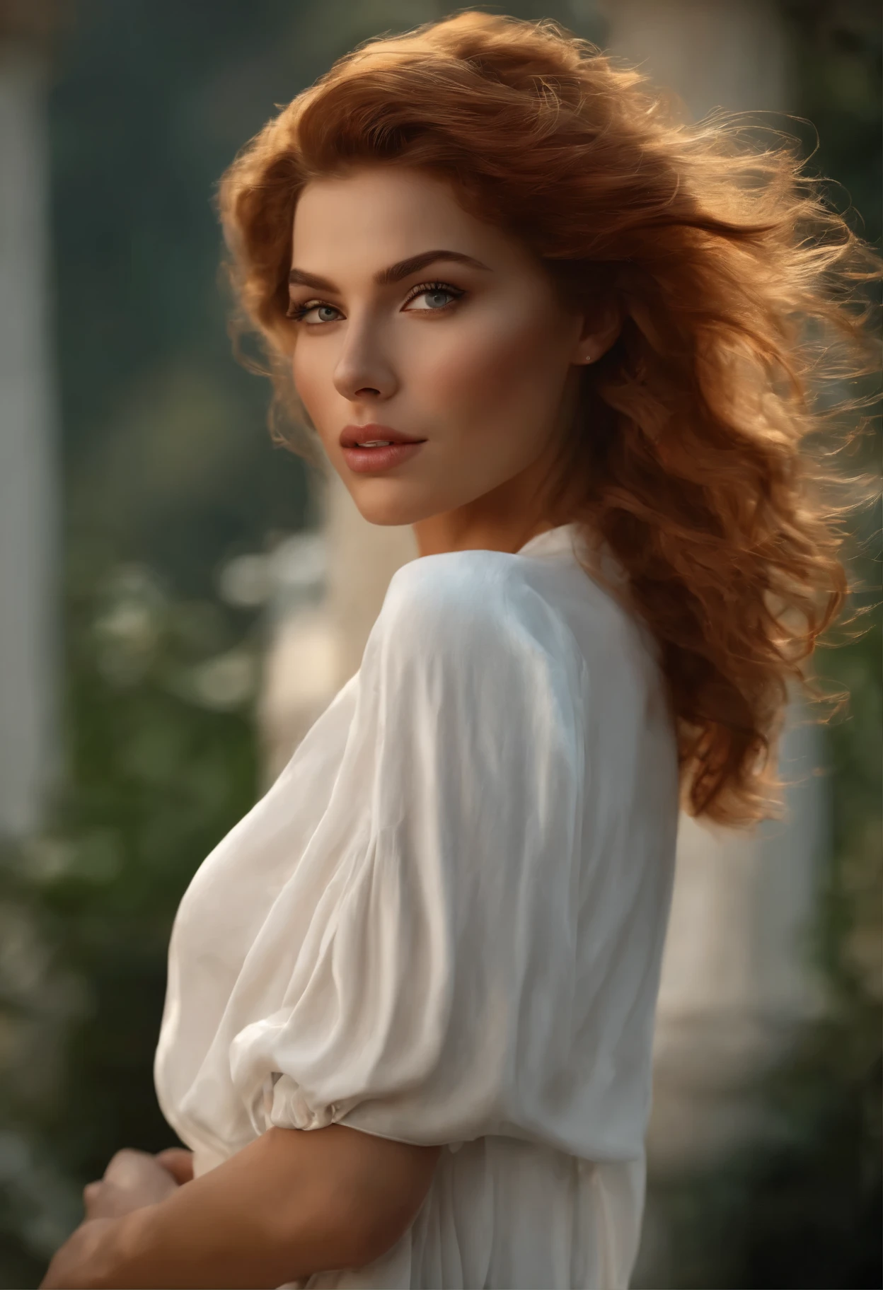 (best quality,Ultra-detailed,high resolution:1.2), Realistic, Femelle blanche, Environ 23 ans, cheveux raides, wear tight clothes, tout le corps, beau, fond de couleur unie, mise au point ultra nette, photo-Realistic