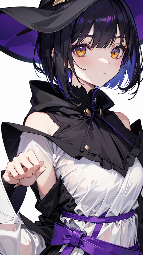 (full body), ((wind)), ((upper body)), ((thick thighs)), ((close-up)), (portrait) (((masterpiece))), (highest quality), ((perfect face)), very deep eyes, (cinematic lighting), detailed eyes, best quality, sidelight, highres, (intricate details), detailed finger, (illustration:1. 1), highres, (beautiful face:1. 15), trending on artstation, superb, 8k wallpaper, extremely detailed, intricate, award-winning, hyper-detailed, photorealistic background, fate \(series\), Makima, braided hair, braid visible, big breasts , in costume, black costume , white shirt ,black tie, nude