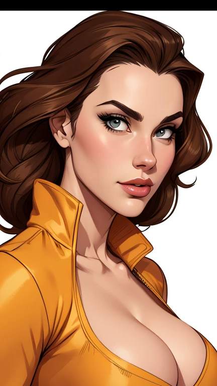 estilo de desenho animado:1.2), draw ART Artline fundo branco mulher Imagem de desenho animado de uma mulher , roupas sensuais , garota super valente destemida , cartoon style illustration, estilo de arte dos desenhos animados, estilo de arte dos desenhos animados, digital illustration style, design de personagens altamente detalhado, arte digital detalhada fofa, City fan art, design de personagem retrato, beautiful digital illustration, retrato de alta qualidade, arte em quadrinhos, retrato do design do personagem, white background Busty without clothes and medium breasts female character cartoon style dressed in Fallout 4 uniform