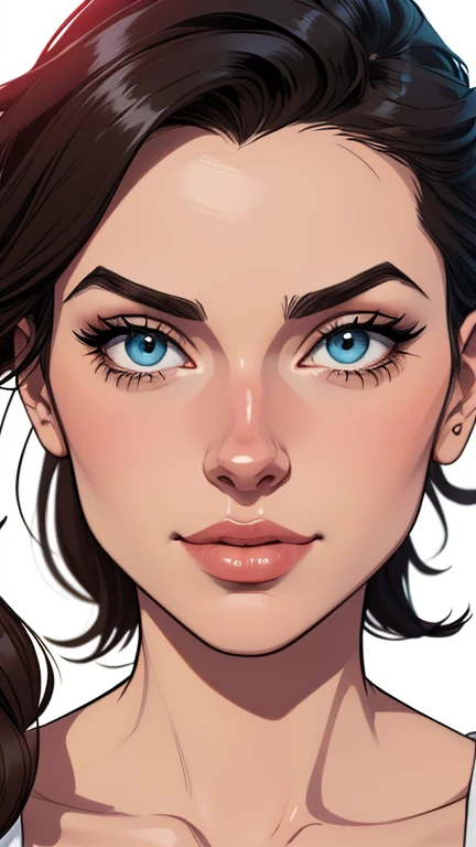 estilo de desenho animado:1.2), draw ART Artline fundo branco mulher Imagem de desenho animado de uma mulher , roupas sensuais , garota super valente destemida , cartoon style illustration, estilo de arte dos desenhos animados, estilo de arte dos desenhos animados, digital illustration style, design de personagens altamente detalhado, arte digital detalhada fofa, City fan art, design de personagem retrato, beautiful digital illustration, retrato de alta qualidade, arte em quadrinhos, retrato do design do personagem, white background Busty without clothes and medium breasts female character cartoon style dressed in Fallout 4 uniform