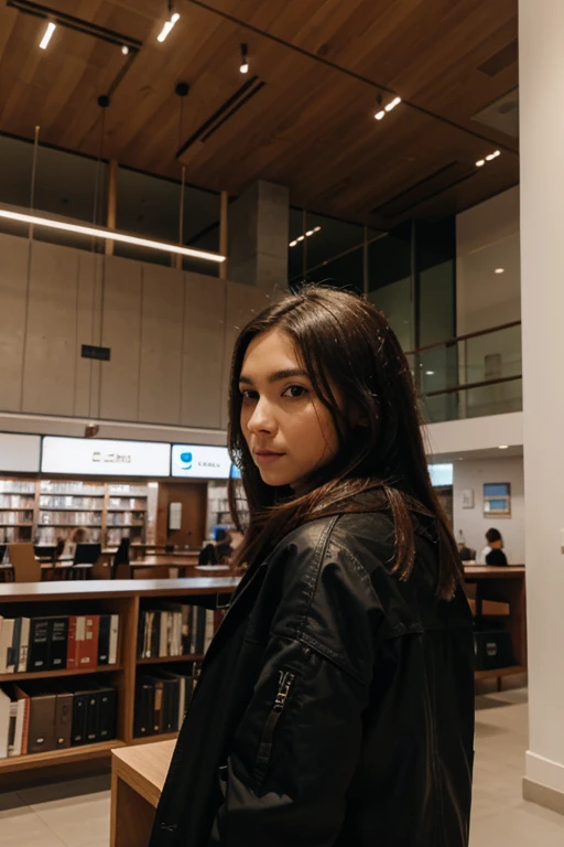 modern library interior