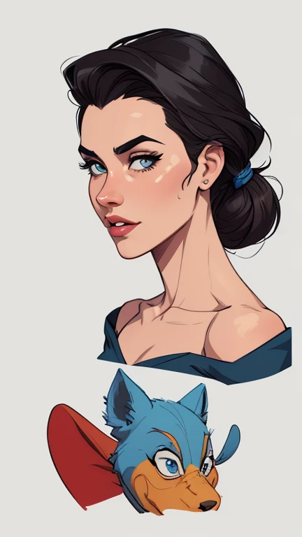 estilo de desenho animado:1.2), draw ART Artline fundo branco mulher Imagem de desenho animado de uma mulher , roupas sensuais , garota super valente destemida , cartoon style illustration, estilo de arte dos desenhos animados, estilo de arte dos desenhos animados, digital illustration style, design de personagens altamente detalhado, arte digital detalhada fofa, City fan art, design de personagem retrato, beautiful digital illustration, retrato de alta qualidade, arte em quadrinhos, retrato do design do personagem, white background Busty without clothes and medium breasts female character cartoon style dressed in Fallout 4 uniform