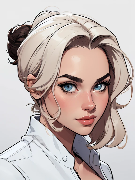 estilo de desenho animado:1.2), mulher brasileira draw ART Artline fundo branco mulher Imagem de desenho animado de uma mulher , roupas sensuais , garota super valente destemida , cartoon style illustration, estilo de arte dos desenhos animados, estilo de arte dos desenhos animados, digital illustration style, design de personagens altamente detalhado, arte digital detalhada fofa, City fan art, design de personagem retrato, beautiful digital illustration, retrato de alta qualidade, arte em quadrinhos, retrato do design do personagem, white background Busty without clothes and medium breasts female character cartoon style dressed in Fallout 4 uniform