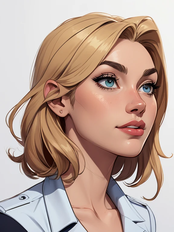 estilo de desenho animado:1.2), mulher brasileira draw ART Artline fundo branco mulher Imagem de desenho animado de uma mulher , roupas sensuais , garota super valente destemida , cartoon style illustration, estilo de arte dos desenhos animados, estilo de arte dos desenhos animados, digital illustration style, design de personagens altamente detalhado, arte digital detalhada fofa, City fan art, design de personagem retrato, beautiful digital illustration, retrato de alta qualidade, arte em quadrinhos, retrato do design do personagem, white background Busty without clothes and medium breasts female character cartoon style dressed in Fallout 4 uniform