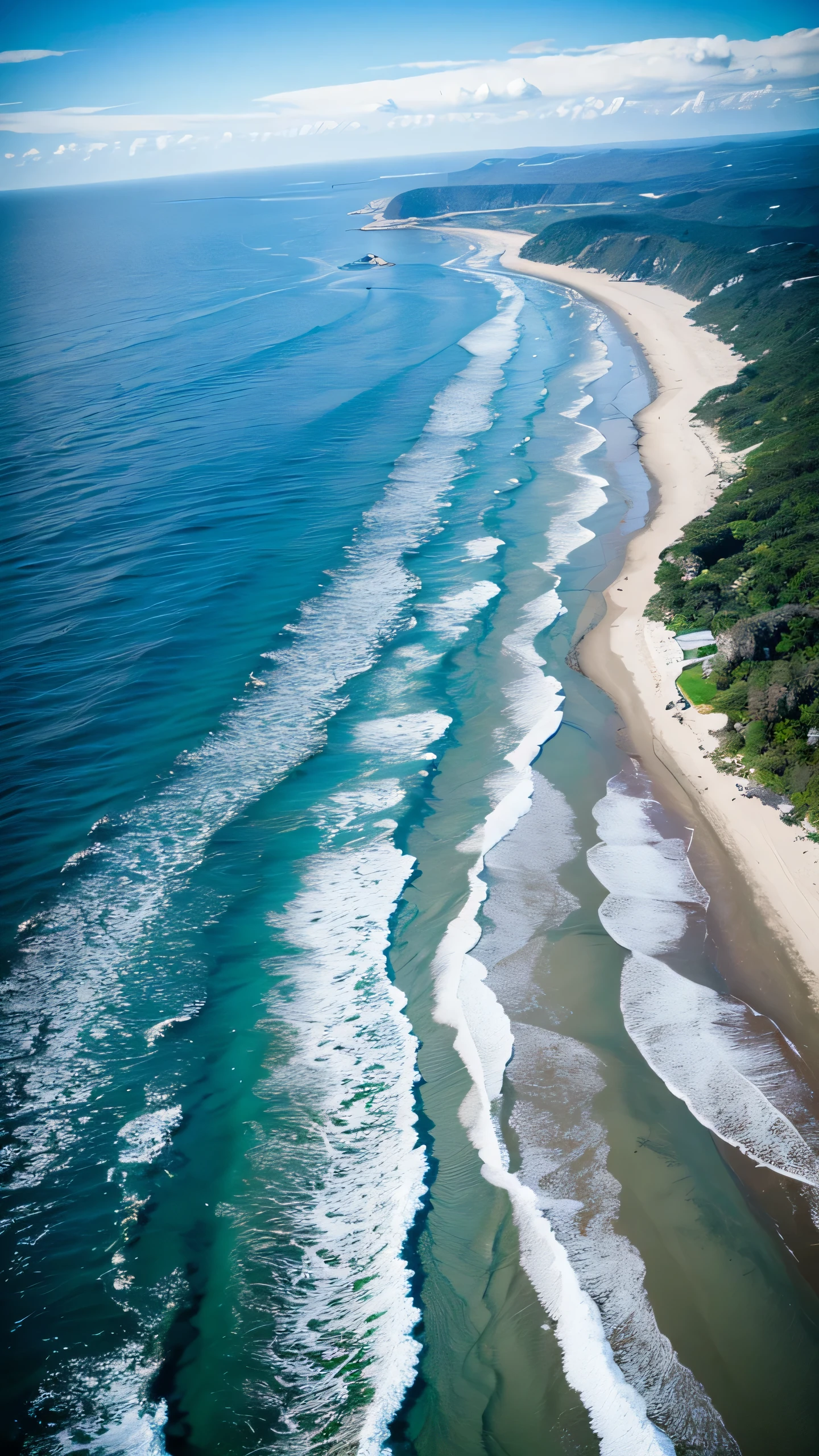 Highest image quality,drone photography,vast ocean