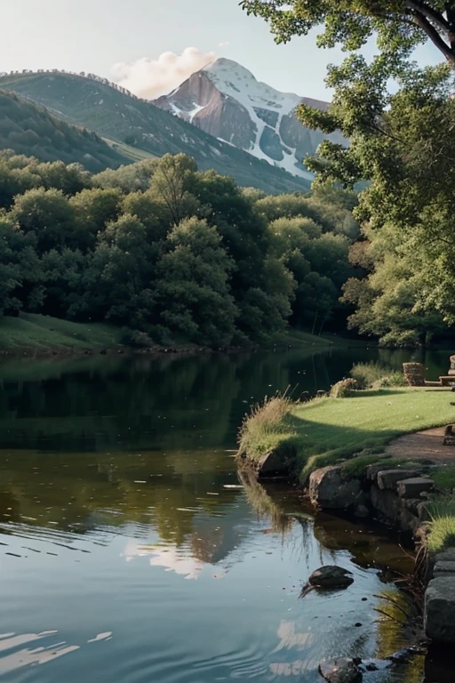 tranquil landscape video that conveys peace, relaxation