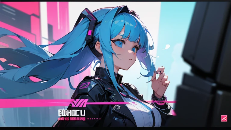 2d idol girl, big bust, (big bust), cyberpunk, 1 woman, digital, animated film메이션, shot, animated film메이션 여자, animated film, singer