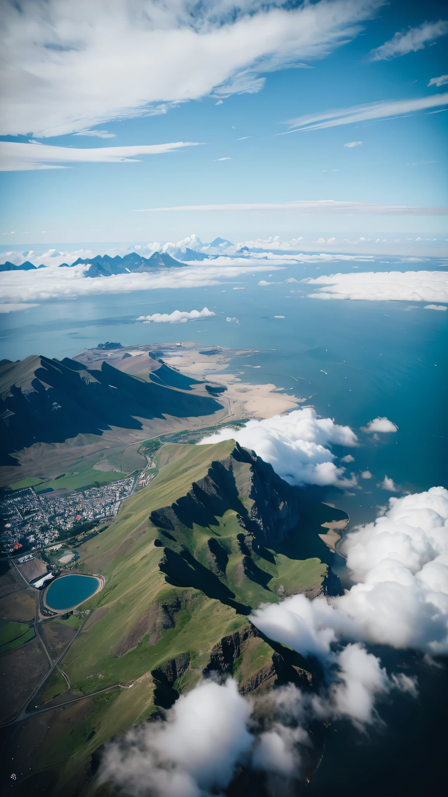 Highest image quality,drone photography,sea of clouds