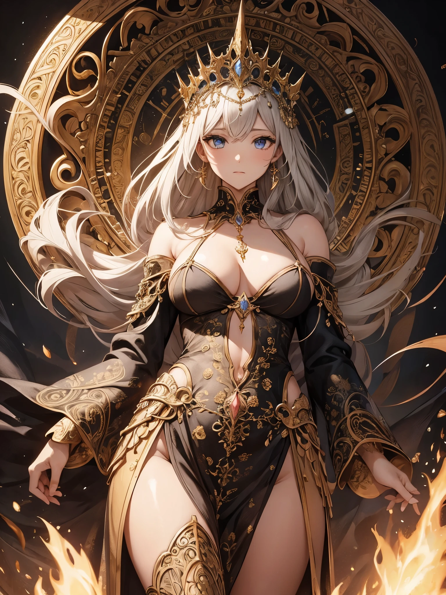 ((highest quality)),(ultra high resolution),(Super detailed),(detailed description),((best CG)),(best work of art),super precision art,amazing drawing art,(Fantasy art with intricate detail:1.5),