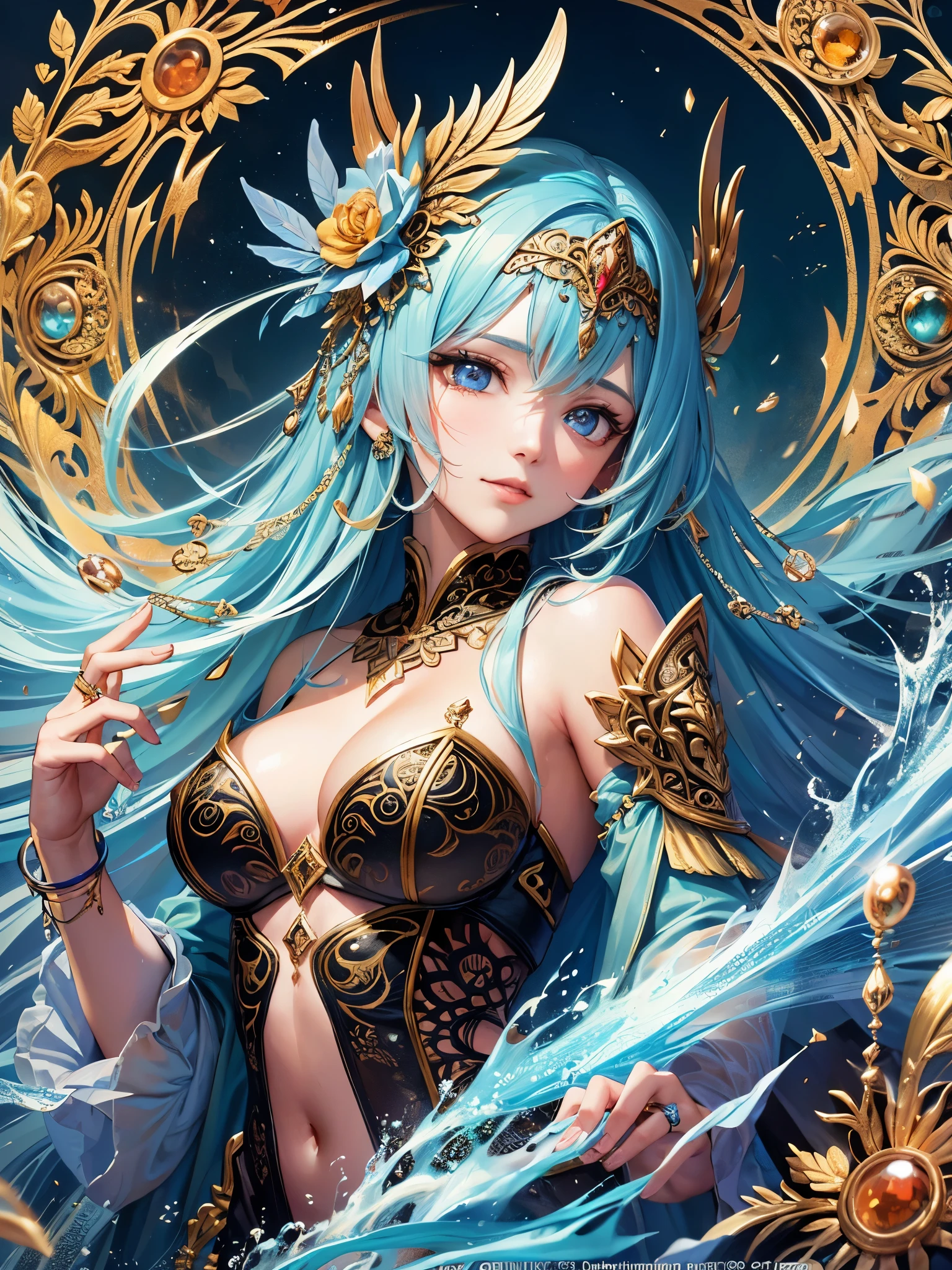 ((highest quality)),(ultra high resolution),(Super detailed),(detailed description),((best CG)),(best work of art),super precision art,amazing drawing art,(Fantasy art with intricate detail:1.5),