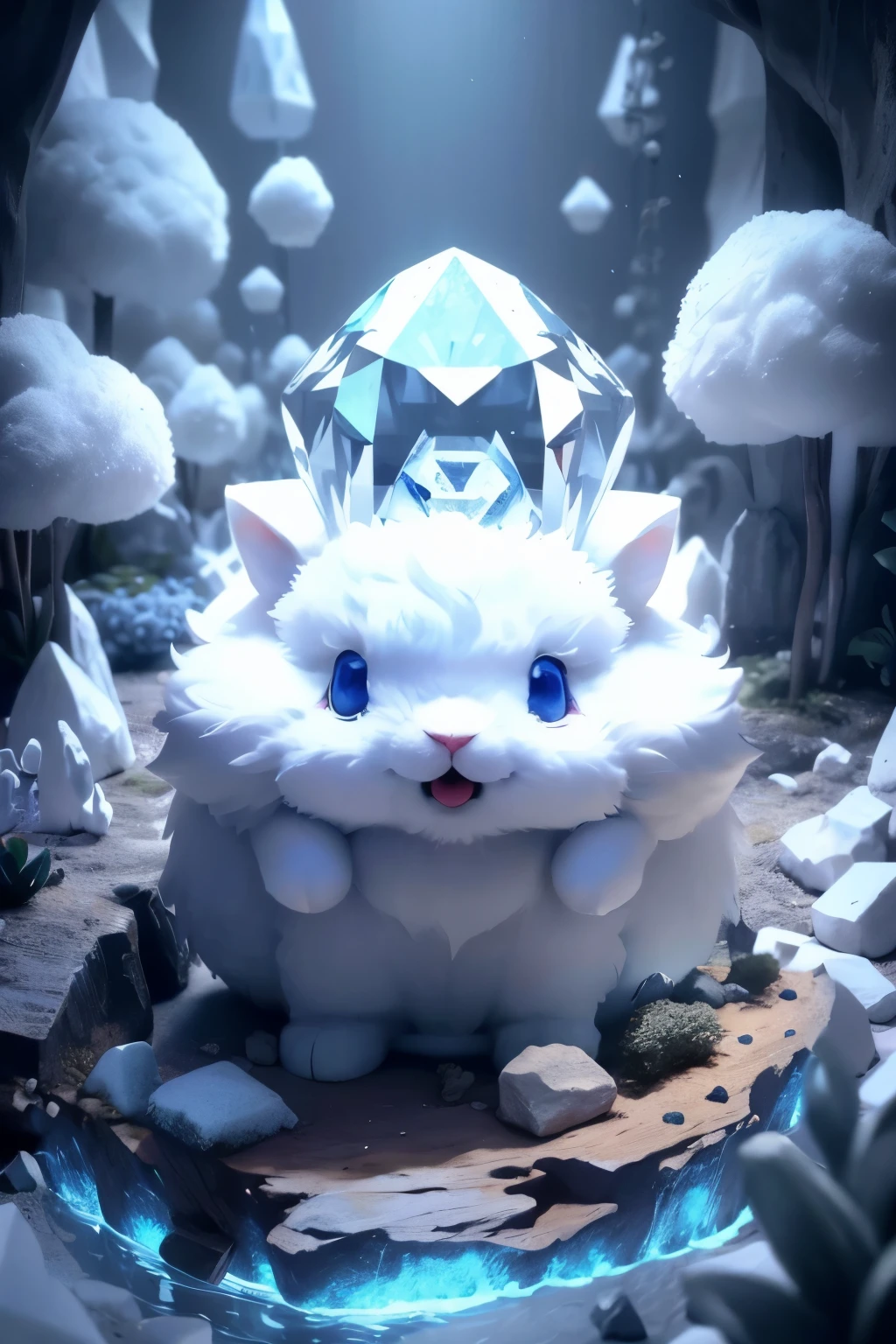 masterpiece、high resolution、A seamless boundary、Big pickaxe、