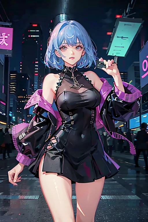 girl spacepunk,(((1girl))),((cute and beautiful afro haired girl)),((((black race)))), (large breasts:1.4),saggy breasts,(((( neon purple afro hair:1.35,((afro hair:1.35)),afrohair,afro:1.35,dark hair, neon purple hair, Double hair bun:1.3)))),medium hair,((heterochromia:1.5, (yellow_eye and red_eye))),intricate eyes, beautiful detailed eyes, symmetrical eyes,((fat)),((((tan,dark skin,black skin:1.35,dark-skinned_female,dark skin:1.3,ebony skin, lustrous skin:1.5,bright skin: 1.5,shiny skin, very shiny skin,shiny body, illuminated skin, wet legs)))),(spider lower abdomen, narrow waist, wide hip, athletic body, inflated legs),(((detailed face))), cute,slutty, sensual, seductive look,seductive, erotic, enchanting,((nsfw)), revealing clothing, show skin,(((neon green fishnet dress))),((slave collar)),(((wet clothes, intricate outfit, intricate clothes))), (dynamic pose:1.0),solo focus, embarrassed,(centered,scale to fit dimensions,Rule of thirds), cyberpunk city by the ocean at night, with bright neon signs and dark stormy clouds and puddles, scenery:1.25, artistic photography,(photography taken by sldr),highres, sharp focus, (ultra detailed, extremely detailed), (photorealistic artwork:1.37),(extremely detailed CG unity 8k wallpaper),((synthwave background theme)),(((vibrant colors))),(intricate background),(masterpiece),(best quality),