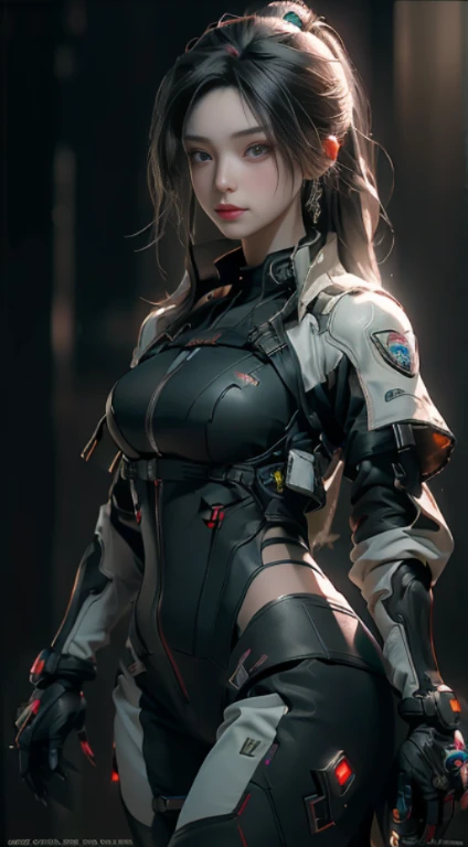 ((highest quality)), ((masterpiece)), (be familiar with:1.4), 3D, Beautiful cyberpunk woman image,HDR (high dynamic range),ray tracing,NVIDIA RTX,super resolution,unreal 5,Scattered beneath the surface,PBR texturing,Post-processing,anisotropic filtering,Depth of the bounds written,Maximum clarity and sharpness,multilayer texture,Albedo and specular maps,surface shading,Accurate simulation of light-matter interactions,perfect proportions,octane rendering,two-tone lighting,wide aperture,Low ISO,White balance,Rule of thirds,8K RAW,