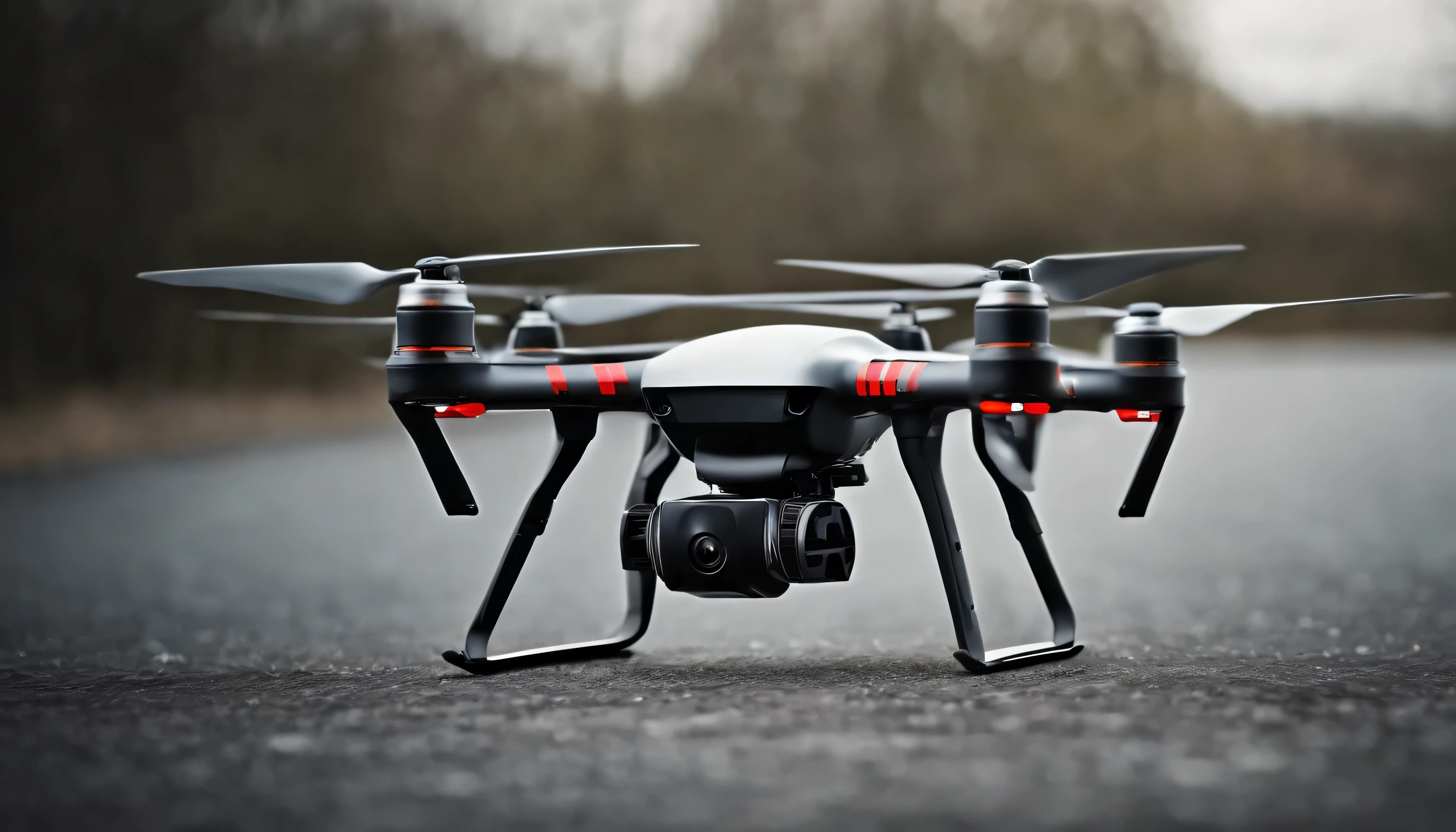 a single drone on a light gray background, best image, sharp focus, highly detailed, brandless, no one, no brand, no words,