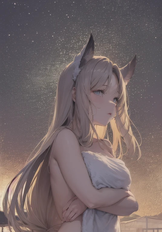 character \(series\), breaking, lora:riesz1-000014:1, open towel,
break,
ultra detailed, master piece, Clearly defined facial contours, Glossy illustration, cute, 8k, exact fingertips, exact toes, Skeletal structure like Japanese, (: 1.3),
break,
(body on right side:1.3), depicting the upper body, (looking side), ( looking up: 1.2), (Enlarged depiction of the upper body: 1.3), looking at viewer, (upper body shot:2)
break,
(nude: 1.3), (towel: 1.3), nipple erection, (Sitting with his knees in his arms: 1.3), flushed cheeks, Embarrassed expression, (Underwear can be seen through gaps in clothing: 1.3 ), colored inner hair, (slender: 1.3), (toned body: 1.2), (thin thighs: 1.2), delicate body, slender, (moderately tight clothing on body: 1.4), (clothing wet and transparent: 1.4), damp hair, beautiful breasts, plump bust, age 20, age 10, red nail polish, full-body bathing in hot spring
break,
Late night view, cypress bath, country, abandoned village, outdoors, open, open-air bath with view of shore,