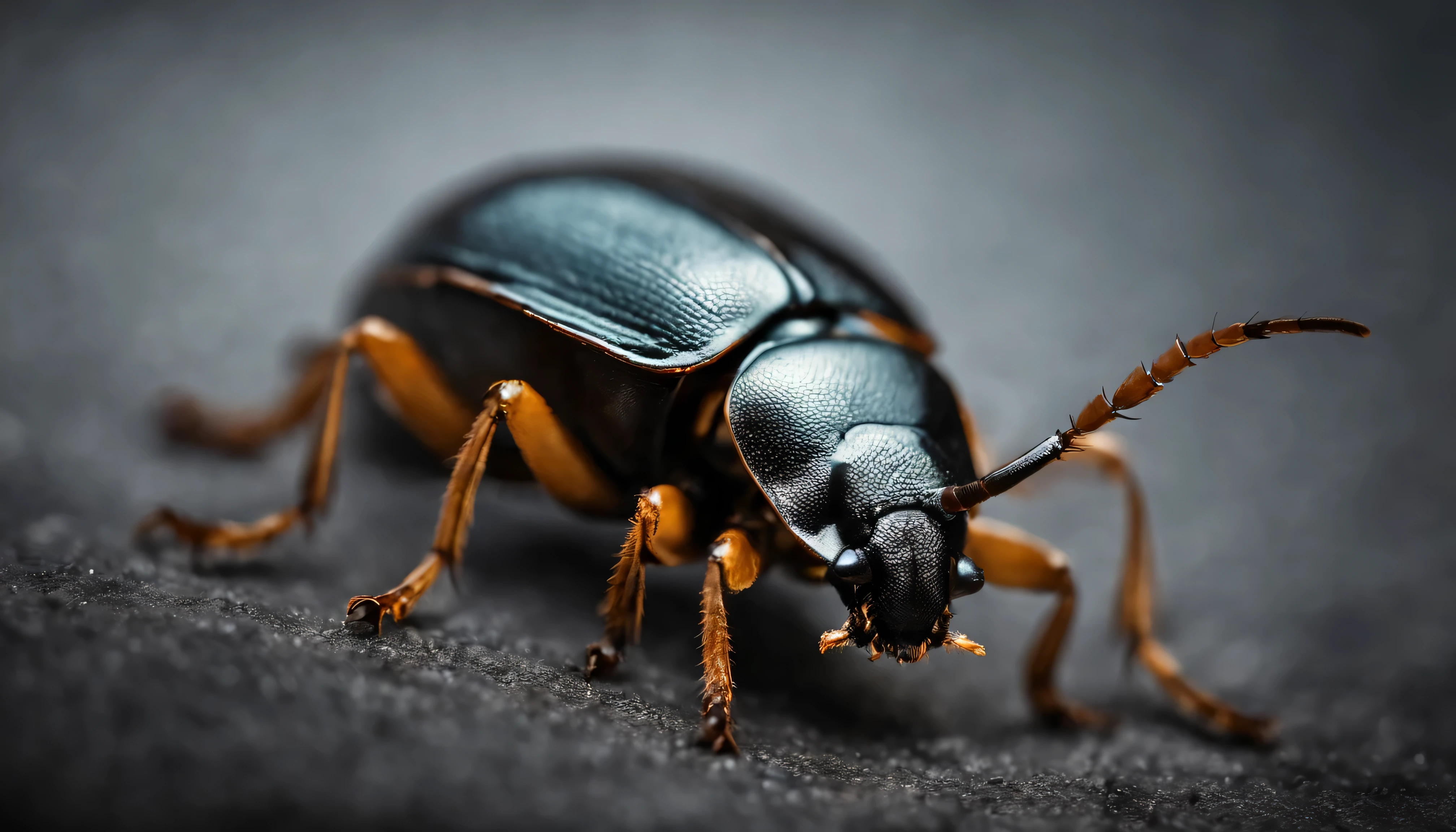 a single beetle on a light gray background, best image, sharp focus, highly detailed, brandless, no one, no brand, no words,