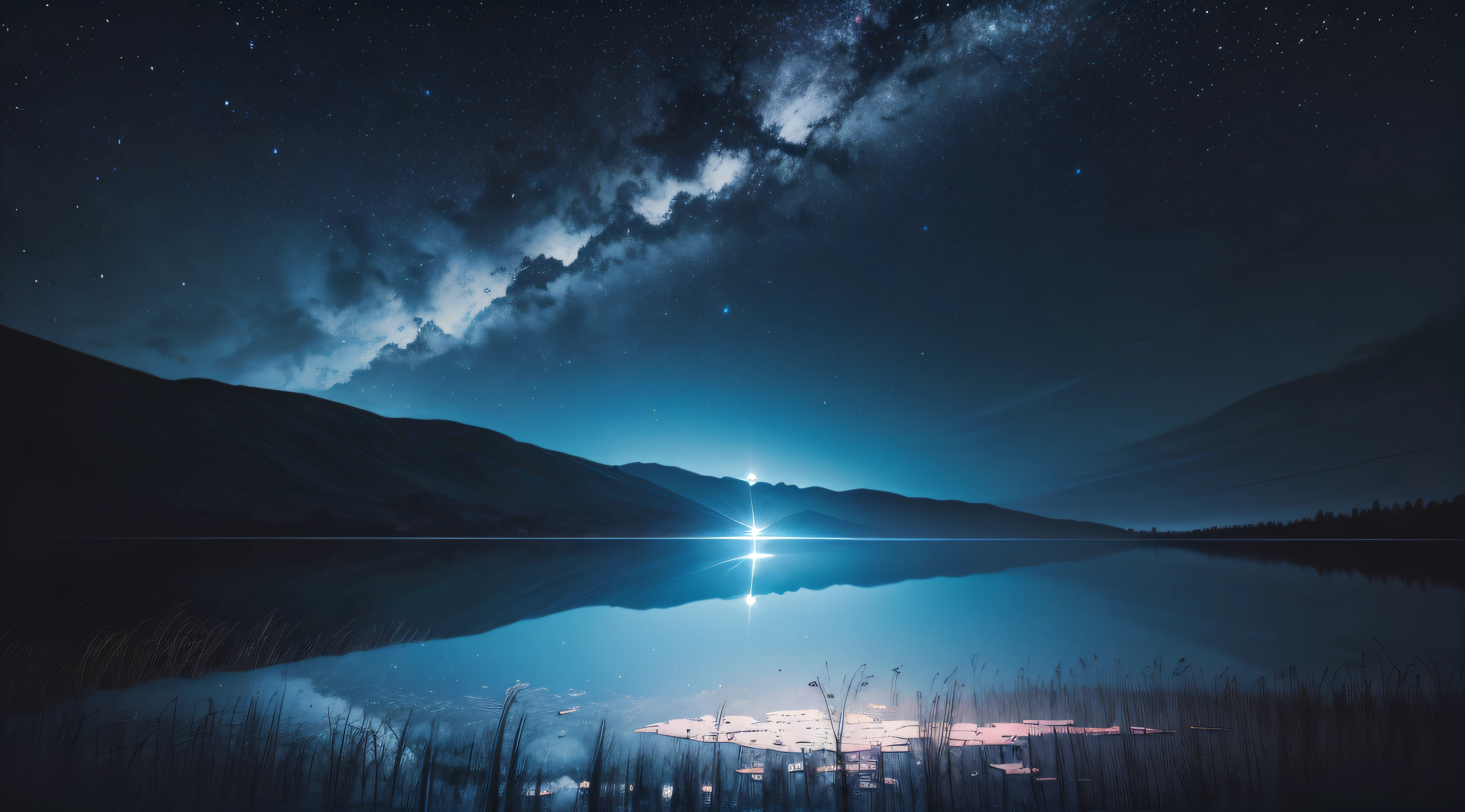 night sky, dark, Koyo한, Koyo, a ray of light