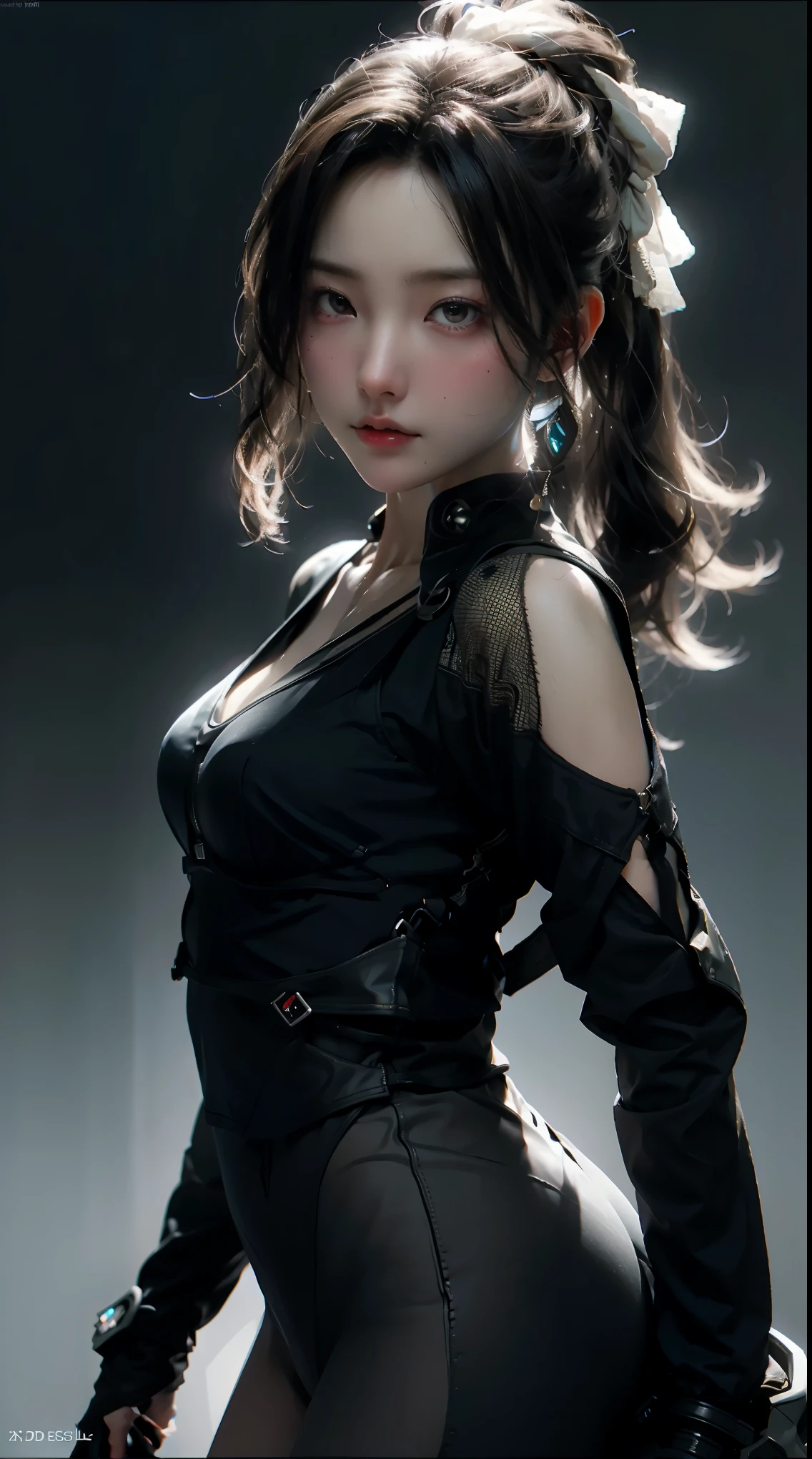 ((best quality)), ((Masterpiece)), (details:1.4), 3d, Image of a beautiful cyberpunk woman.,HDR (high dynamic range),Ray Tracing,NVIDIA RTX,Excellent resolution,Not true 5,subsurface scattering,PBR Texturing,After processing,Anisotropic filtration,depth of field,Maximum sharpness and clarity,multi-layered surface,Albedo and special maps,surface shading,Accurate simulation of light-material interactions,perfect proportions,Octane Render,Two-tone lights,wide aperture,Low ISO value,white balance,Third rule,ไฟล์ RAW 8K,