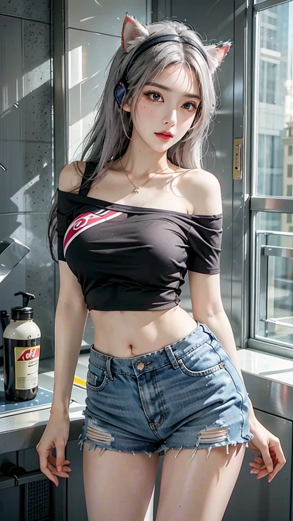(lesbian: 2 mother), RAW, Best quality, high resolution, masterpiece: 1.3), two woman in hijab, muslim, (hijabi), multicolored, Masterpiece, (Huge breasts), (gigantic breasts), (massive breasts), beutiful face, detail face, big gorgeous eyes, Soft smile, (girl in sexy suit), (wear: white((sexy t-shirt), cropped, underboobs) , (off-shoulder), wearing a sexy peplum, cleavage cutout,: 1.3), (wear: mini skirt (denim-skirt)), (breasts-tattoos), (background: (nightclub, party, bars): 1.3), Excellent lighting, Bright colors, Clean lines, tattoo, (Tattoo woman), (yakuza tattoos), (big ass)