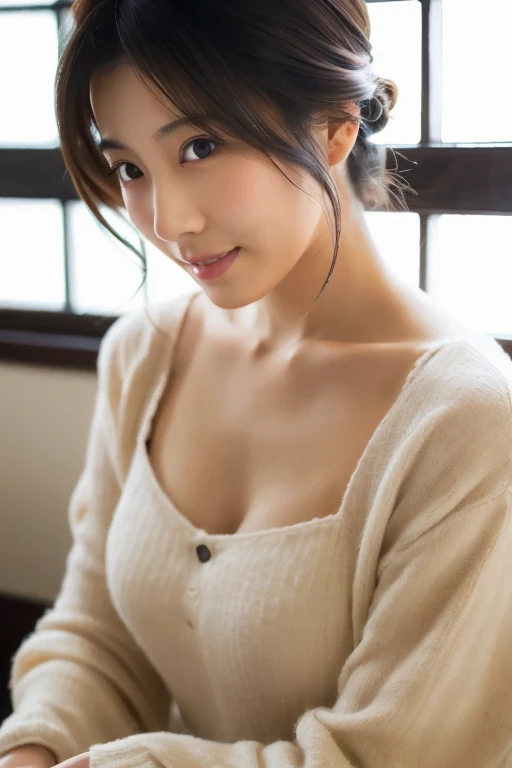 Top quality, 1 beautiful japanese woman, Bra Top, Half Smile, Natural Light, from_above