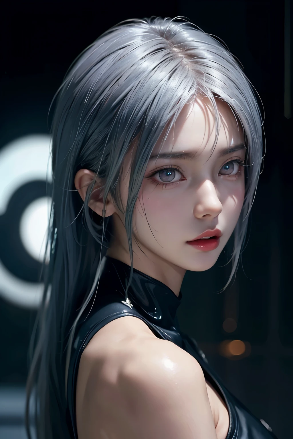 girl, full body, battle scenes, kick, cyber punk suit, bloody, sexy, silver color hair, perfect body, huge butt, wide open ass hole, beautiful tits, high detailed real nipple, beautiful eye, high detailed pupil, double eyelid, beautiful vagina, high detailed real clitoris, high detailed real skin, high quality skin, sweaty skin, cry face, orgasm face, professional lighting, real shadow, masterpiece,