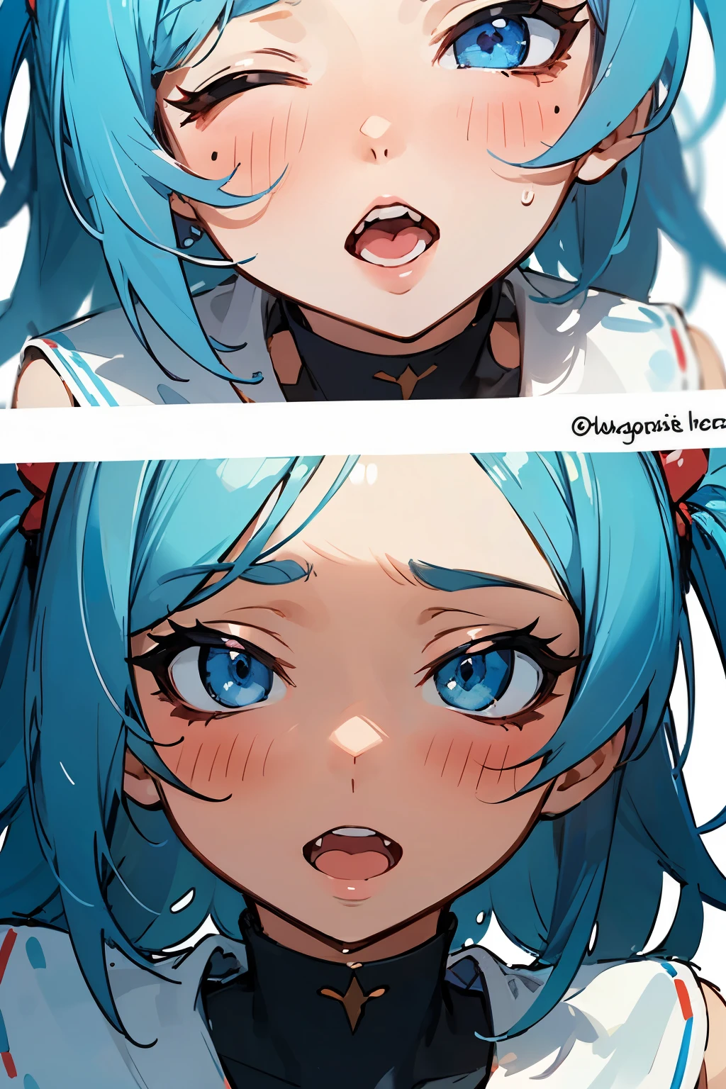 ((best quality)), ((masterpiece)), (detailed), anime girl ahegao face