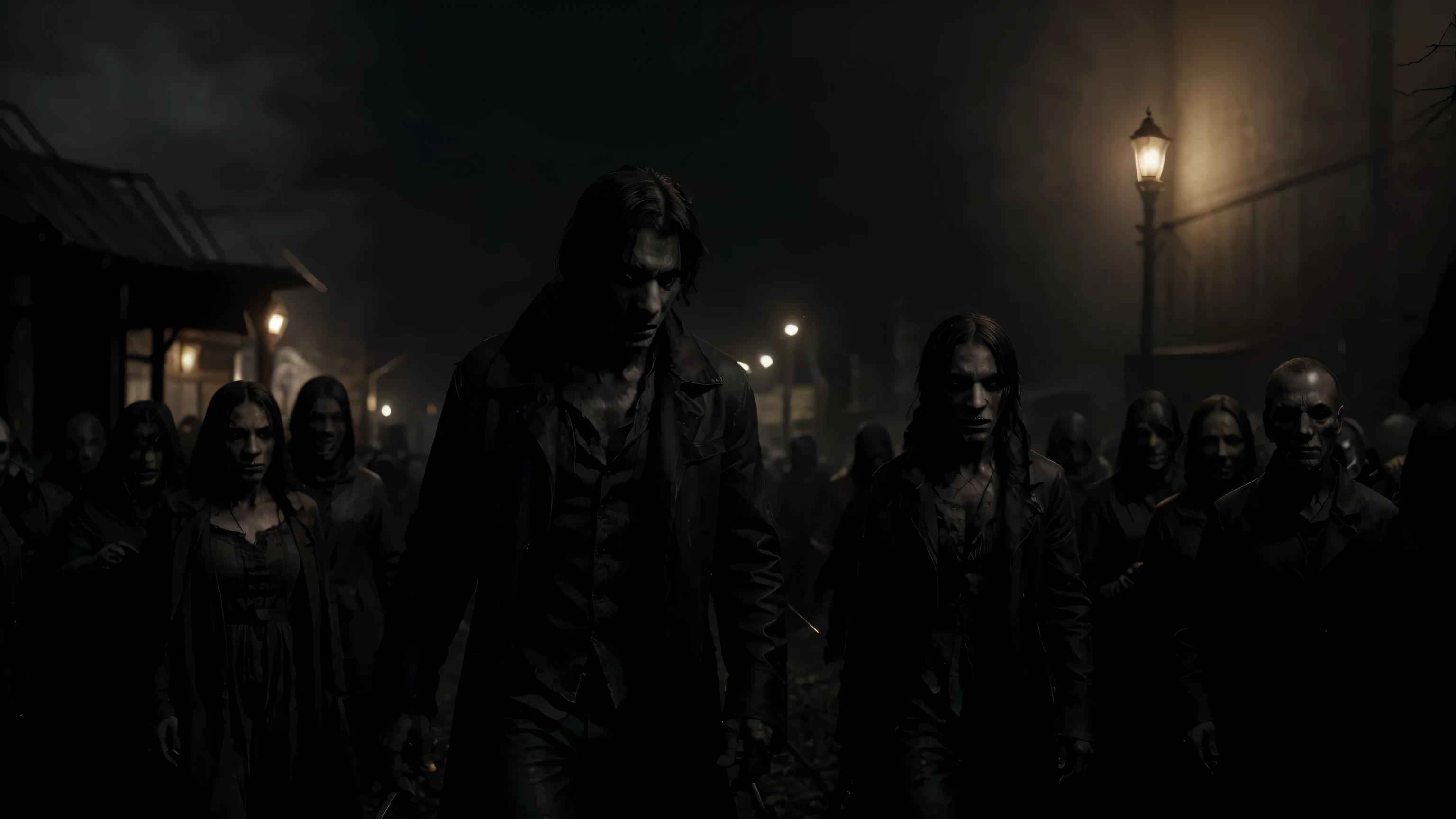 (a man walking behind a cart at dusk, holding a candle lamp, with a bunch of zombies lurking in the dim light)
(best quality,4k,8k,highres,masterpiece:1.2),ultra-detailed,(realistic,photorealistic,photo-realistic:1.37),dark and mysterious atmosphere,detailed facial expressions,intense suspense,haunting silhouette,ominous shadows,flickering candlelight,menacing atmosphere,creepy presence,nighttime scene,moving cart,horrifying creatures,menacing zombies,lurking in the dark,cart's wooden texture,tattered clothes,revealing candlelight,glowing eyes,dark and desolate background,spooky ambiance,threatening atmosphere,zombies waiting for their moment,candle's warm glow,shadows dancing,encroaching darkness,slowly walking man's silhouette,ominous and tense mood,waiting for the perfect moment,creepy and chilling moments,together in the dark,scary anticipation,unseen dangers lurking,zombies ready to attack,fearful moments,menacing figures,creeping dread,whispering wind,bone-chilling encounter,menacing nightfall,piercing silence,hopeful flicker of light,spooky sights,shadows moving,cart slowly moving,target in the distance,darkness closing in,sinister and foreboding atmosphere The final prompt generated:(best quality,4k,8k,highres,masterpiece:1.2),ultra-detailed,(realistic,photorealistic,photo-realistic:1.37),dark and mysterious atmosphere,detailed facial expressions,intense suspense,haunting silhouette,ominous shadows,flickering candlelight,menacing atmosphere,creepy presence,nighttime scene,moving cart,horrifying creatures,menacing zombies,lurking in the dark,cart's wooden texture,tattered clothes,revealing candlelight,glowing eyes,dark and desolate background,spooky ambiance,threatening atmosphere,zombies waiting for their moment,candle's warm glow,shadows dancing,encroaching darkness,slowly walking man's silhouette,ominous and tense mood,waiting for the perfect moment,creepy and chilling moments,together in the dark,scary anticipation,unseen dangers lurking,zombies ready to attack,fearf