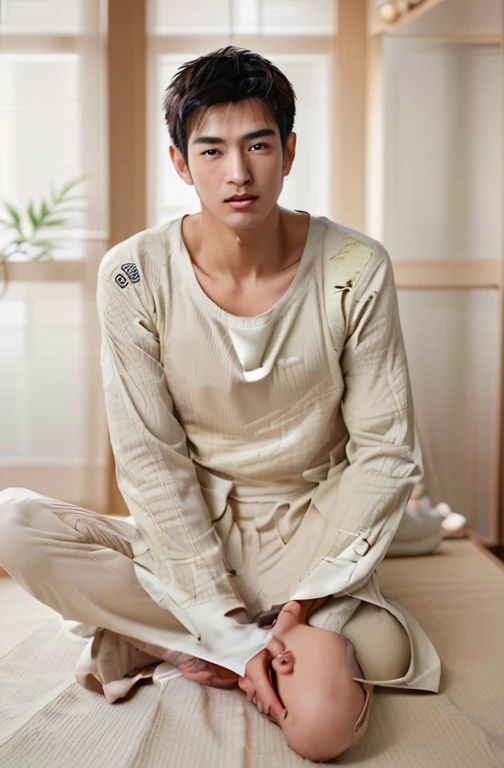 young man.masterpiece.(realistic pictures:1.4), ((1 28-year-old Japanese young man)), (ultra high resolution:1.2), Very delicate and handsome, wonderful, Highly detailed CG Unity 8k wallpaper, super detailed, High resolution, soft light, handsome japanese man,Neatly combed suit hair. Highly detailed eyes and faces, Beautifully detailed nose, Beautiful and delicate eyes,