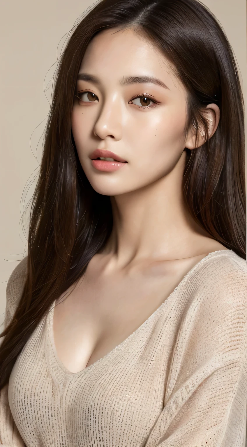 ((highest quality, 8K, masterpiece: 1.3)), sharp focus: 1.2, perfect body shape: 1.4, thin abs: 1.2, ((dark brown hair, huge breasts: 1.4)), dress, Jean: 1.1), city: 1.2, Highly detailed face and skin texture, fine eyes, double eyelid, 2 people