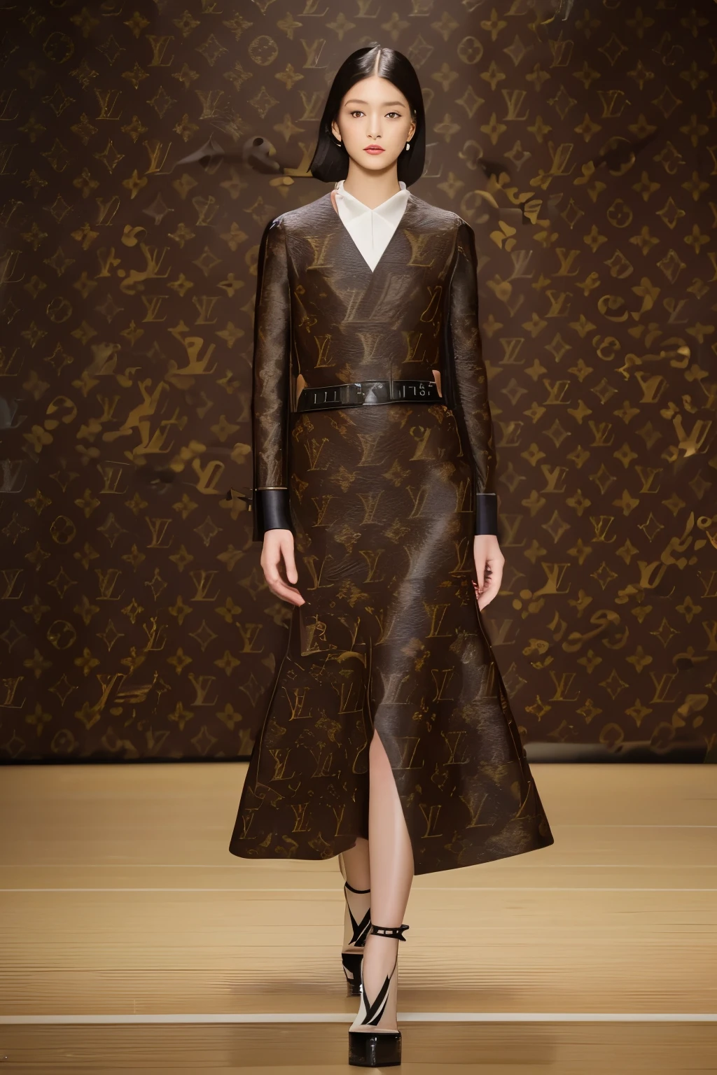 ((Best quality, 8K, Masterpiece: 1.3)), Exquisite: 1.2, (High fashion model: 1.4), Haine: 1.1, (Luxurious Louis Vuitton model studio: 1.5), Sophisticated setting: 1.2, Opulent backdrop: 1.3, Striking pose: 1.4, (Elegant, graceful: 1.3), Supermodel: 1.2,
Photorealistic image,
Featuring Haine,
High-end fashion magazine,
Website landing page,
((Model studio: 1.5