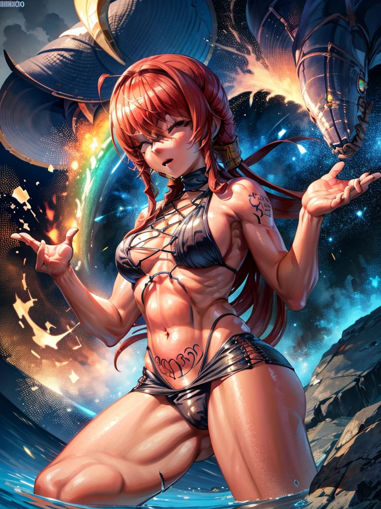 seios grandes, seios grandes, Mamalhuda, Seios muito enormes, , nu, bikini, moist body, corpo tatuado, pele negra,