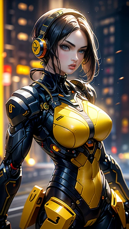 Cinematic, hyper-detailed, and insanely detailed, this artwork captures the essence of megan fox with breathtaking beauty. The color grading is beautifully done, enhancing the overall cinematic feel. Unreal Engine brings her anatomic cybernetic muscle suit to life, appearing even more mesmerizing. With the use of depth of field (DOF), every detail is focused and accentuated, drawing attention to her eyes and the intricate design of the anatomic cybernetic muscle suit . The image resolution is at its peak, utilizing super-resolution technology to ensure every pixel is perfect. Cinematic lighting enhances her aura, while anti-aliasing techniques like FXAA and TXAA keep the edges smooth and clean. Adding realism to the anatomic cybernetic muscle suit, RTX technology enables ray tracing. Additionally, SSAO (Screen Space Ambient Occlusion) gives depth and realism to the scene, the girl's anatomic cybernetic muscle suit become even more convincing. In the post-processing and post-production stages, tone mapping enhances the colors, creating a captivating visual experience. The integration of CGI (Computer-Generated Imagery) and VFX (Visual Effect brings out the anatomic cybernetic muscle suit's intricate features in a seamless manner. SFX (Sound Effects) complement the visual artistry, immersing the viewer further into this fantastic world. The level of detail is awe-inspiring, with intricate elements meticulously crafted, the artwork hyper maximalist and hyper-realistic. Volumetric effects add depth and dimension, and the photorealism is unparalleled. The image is rendered in 8K resolution, ensuring super-detailed visuals. The volumetric lightning adds a touch of magic, highlighting her beauty and the aura of her anatomic cybernetic muscle suit in an otherworldly way. High Dynamic Range (HDR) technology makes the colors pop, adding richness to the overall composition. Ultimately, this artwork presents an unreal portrayal of a super muscled cybernetic female android