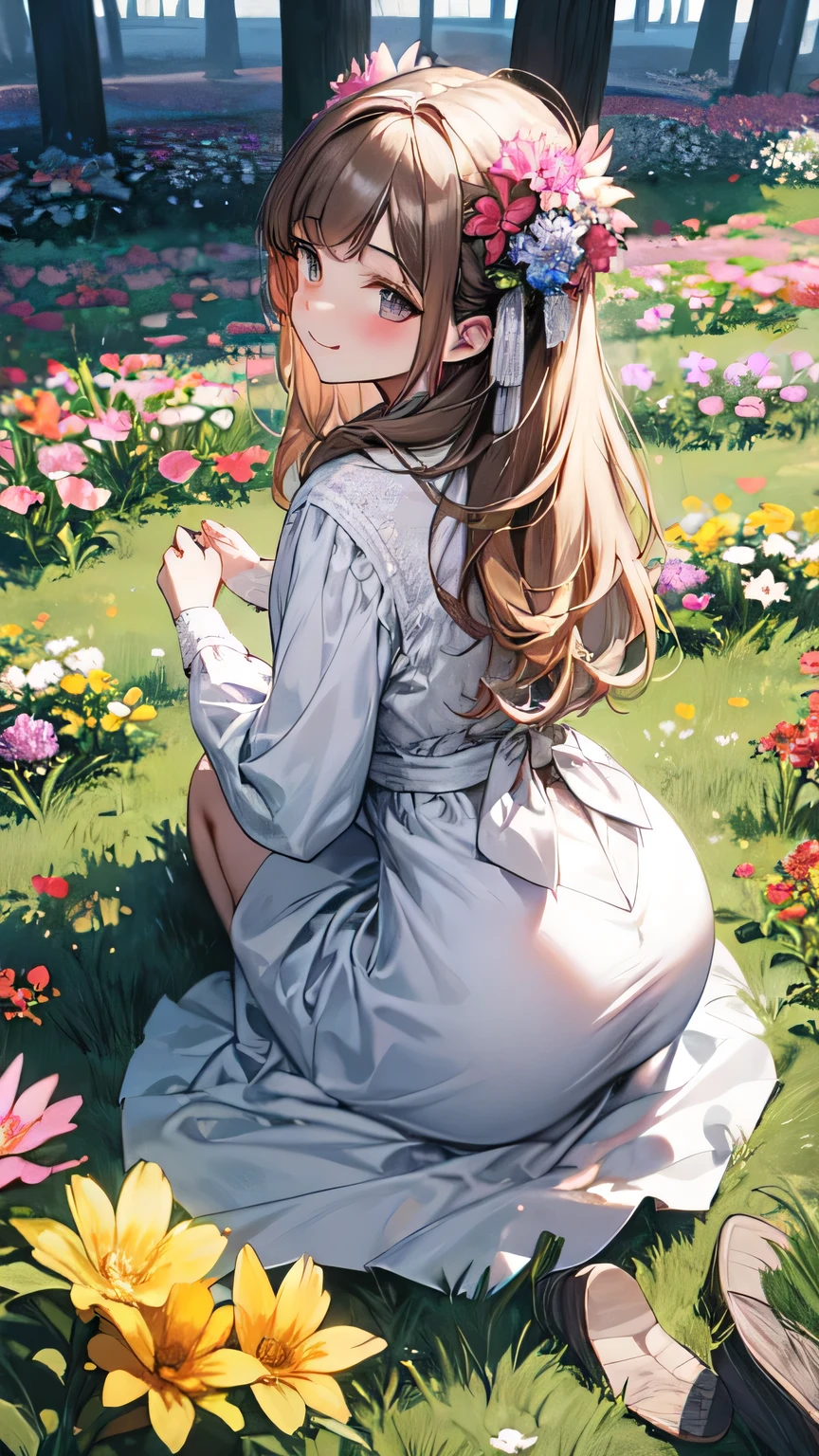 Beautiful flowers will bloom in your footprints