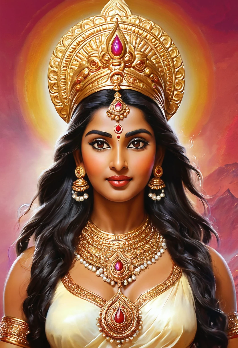 Shera vali maa Indian god . Realistic pic