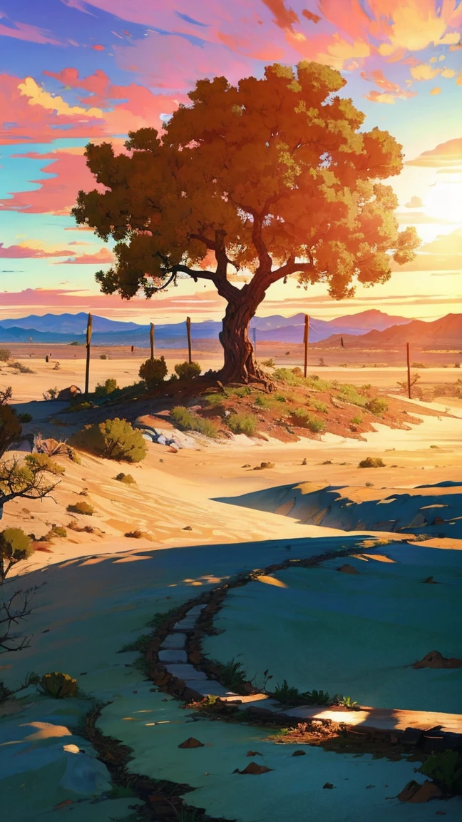 create a desert with the last living tree