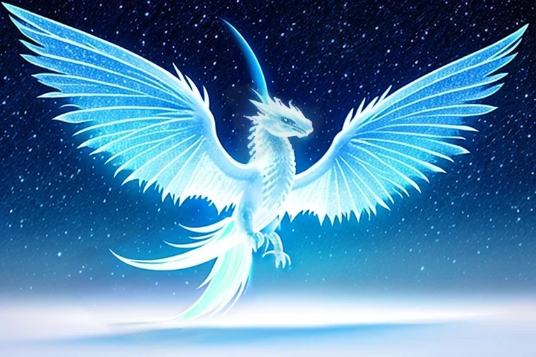 Ice dragon tail. gorgeous. dream, hatchling, octans, anime art wallpaper 4k
