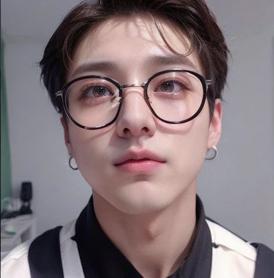 Jeon Jungkook, Jungkook from bts , foto realista, doll face, pale skin, light brown hair, ultra HD, 8k, big juicy lips