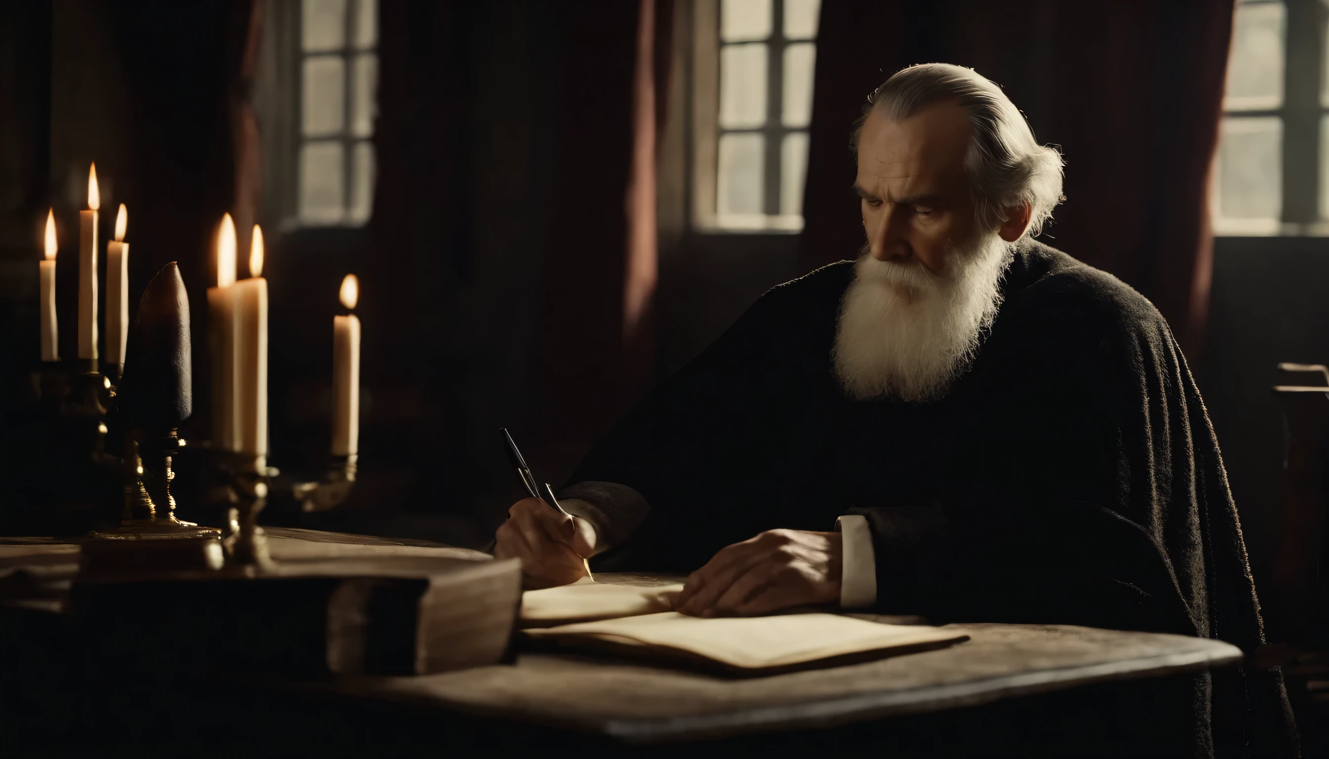 Tolstoy writing novels