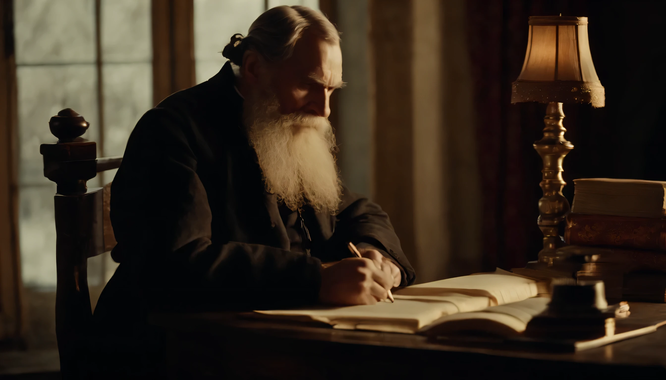 Tolstoy writing novels