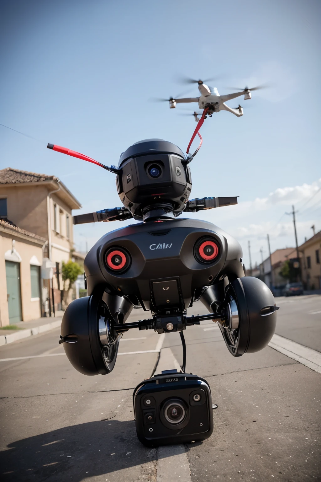 dron futurista ((mejor calidad))