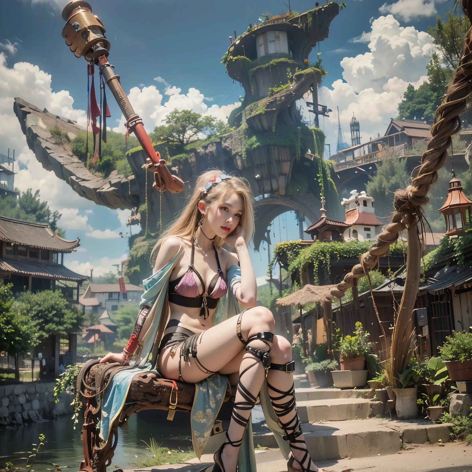 (top-quality:1.2, masterpiece)、ultra high resolution、extremely ultra surrealism, (Photorealsitic:1.4)、Raw photo、(Steampunk Battle Cyborg fallen angel)、large wings made of metal、black porcelain body、red hair、glowy skin、1 Cyborg girl、(mechanical frame:1.3)japanese, extremely cute face, ((super realistic details))、portrait、globalillumination、Shadow、octan render、8K、ultrasharp、character edge light、Details of complex ornaments、Acrylic Clear Cover、Sumerian details、Hydraulic cylinder、Small LED lamp、highly intricate detail、Realistic light、a purple eye、radiant eyes、Facing the camera、neon details、cowboy shot、Futuristic headgear、About Cyberpunk