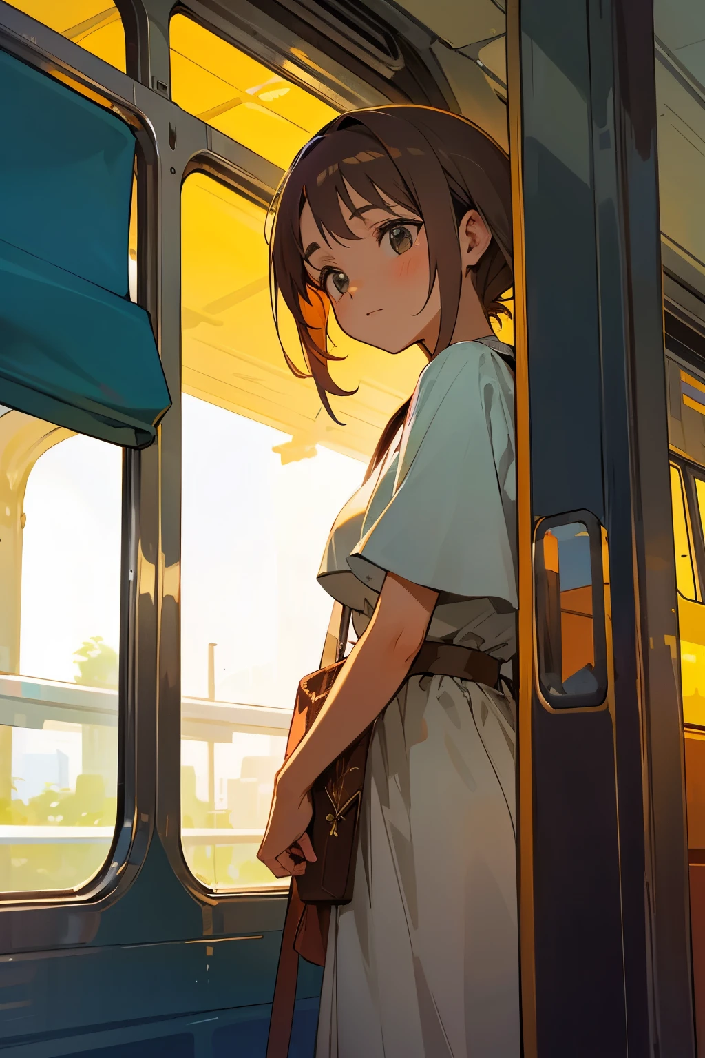 Uma garota embarca em uma viagem de trem para um destino desconhecido. Enquanto viaja sozinha, She reflects on her life and her hopes for the future.
