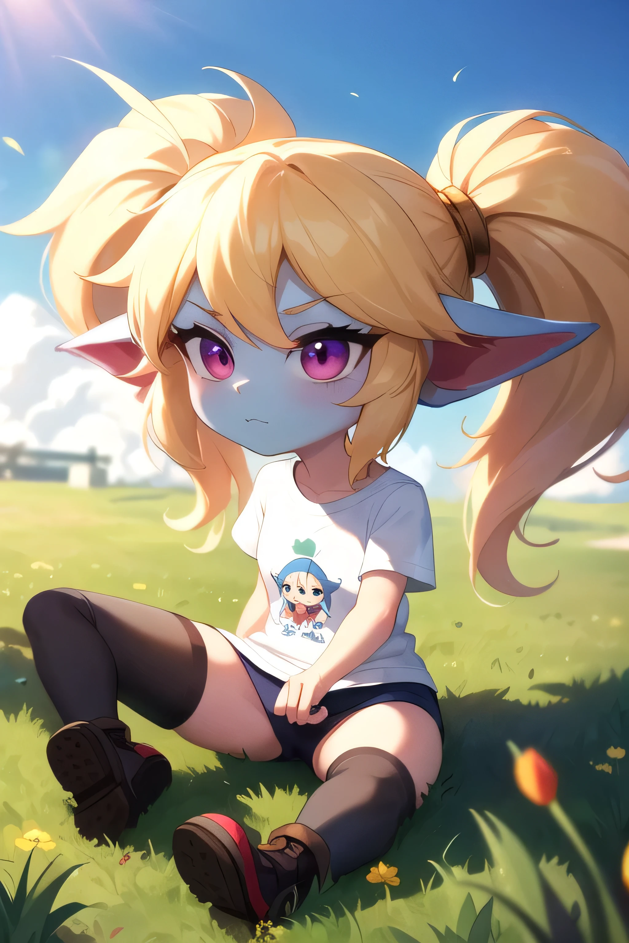 cute poppy in panties and tshirt pc wallapper  size  1920×1080