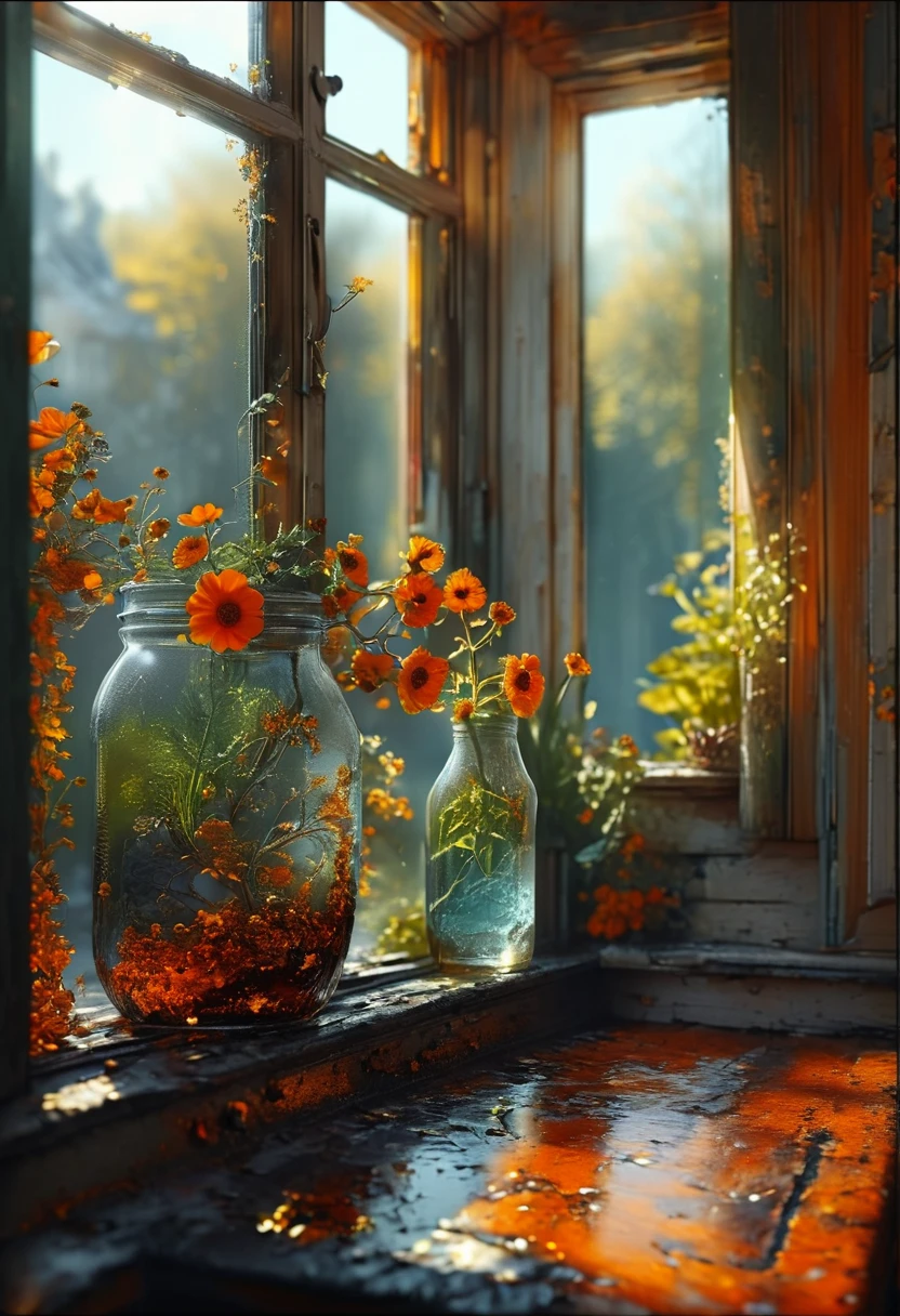 The View Outside the Window, by Michal Karcz, best quality, masterpiece, very aesthetic, perfect composition, intricate details, ultra-detailed
