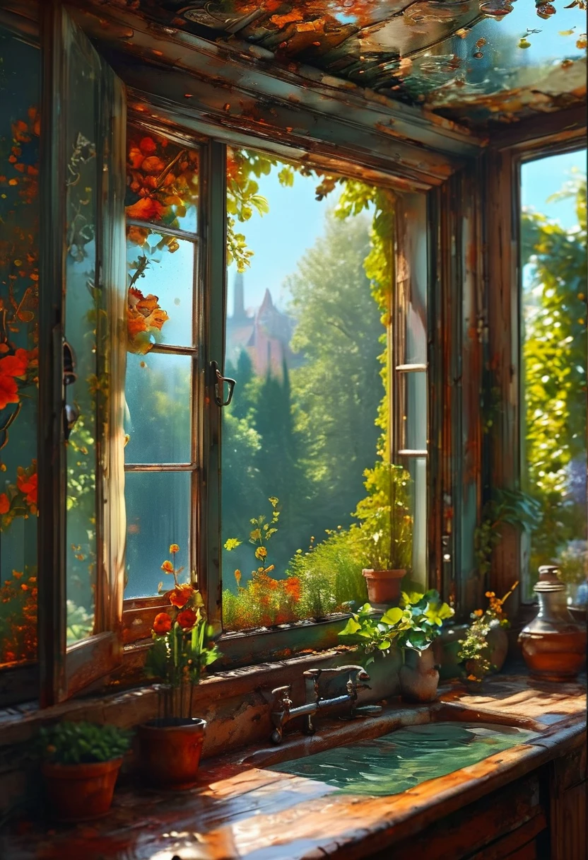 The View Outside the Window, by Jordan Grimmer, best quality, masterpiece, very aesthetic, perfect composition, intricate details, ultra-detailed