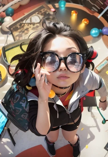 there is a woman usando auriculares and a blue shirt, con auriculares, con auriculares, usando auriculares, wearing black headphones, usando auriculares con orejas de gato, usando unos auriculares, usando auriculares para juegos, Ayahuasca, usando auriculares morados, girl usando auriculares, contraction serpentine, auriculares puestos, alani guillen, usando unos auriculares para juegos, usando auriculares