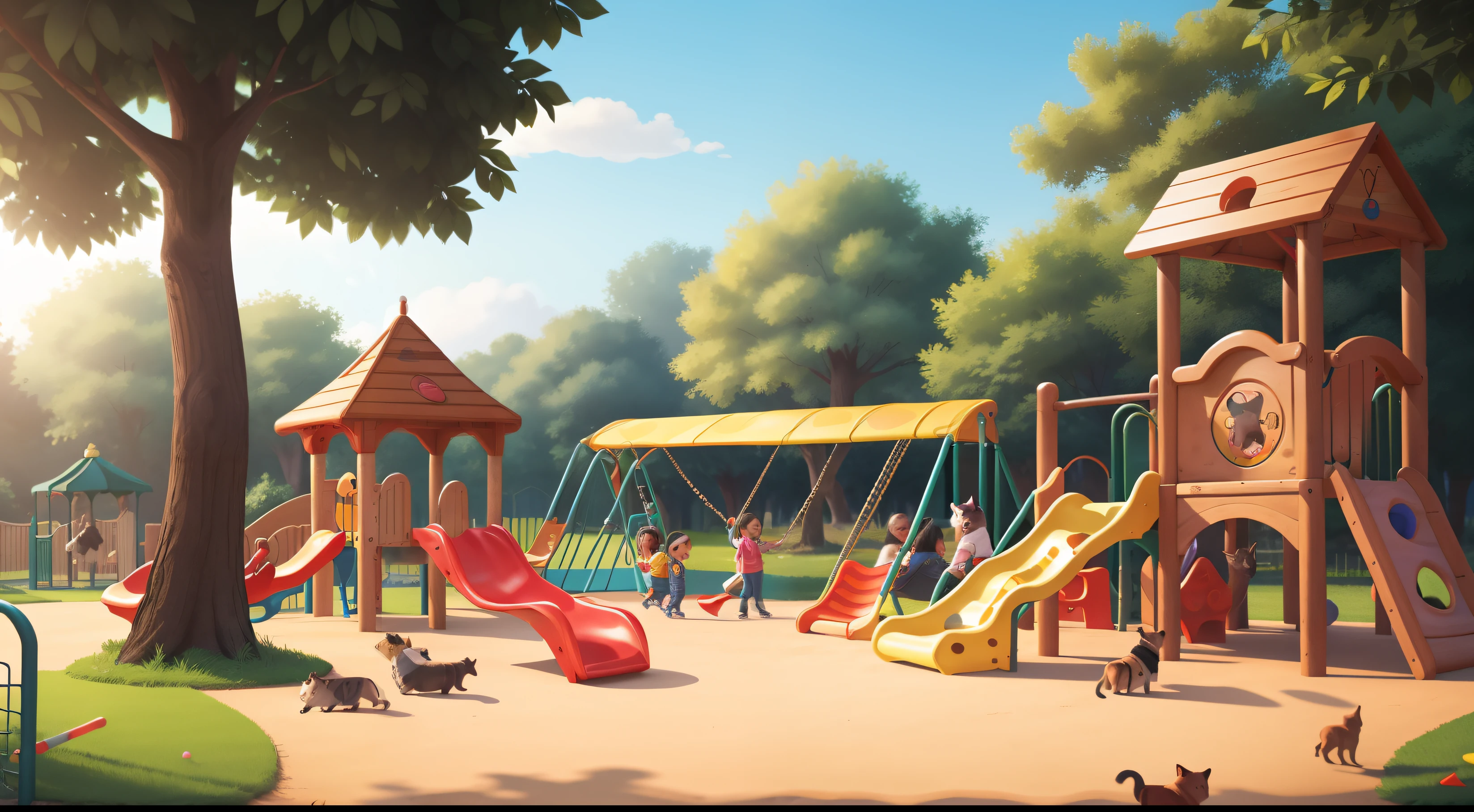 Talking Animal Playground:
Play in a playground where animals chat and join in joyful games, creating the happiest memories.