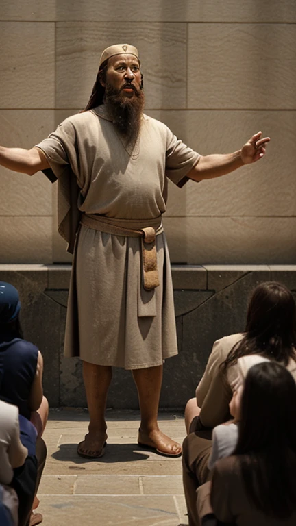 Moses, preaching to the people, in the Times of Christ