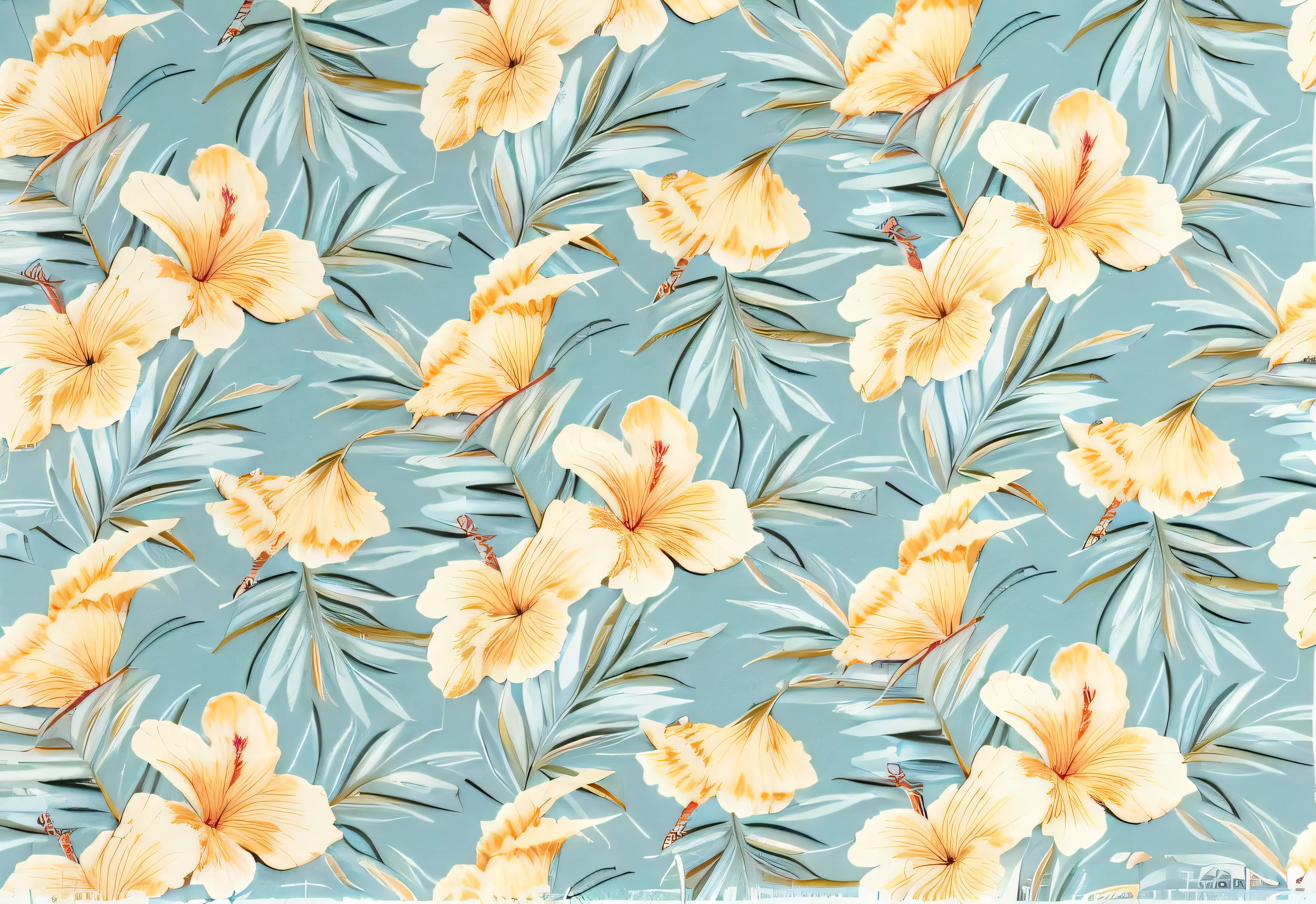 Print Name: Hawaii Calls
Material: 100% Cotton Bark Kahala
Horizontal Repeat: 18"
Vertical Repeat: 23.25"
Width: 10"
Length: 12" 
Orientation: Each Sample Swatch will Include Different Areas of the Fabric